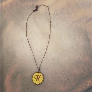 “K” necklace